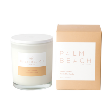Lilies & Leather 420g Standard Candle
